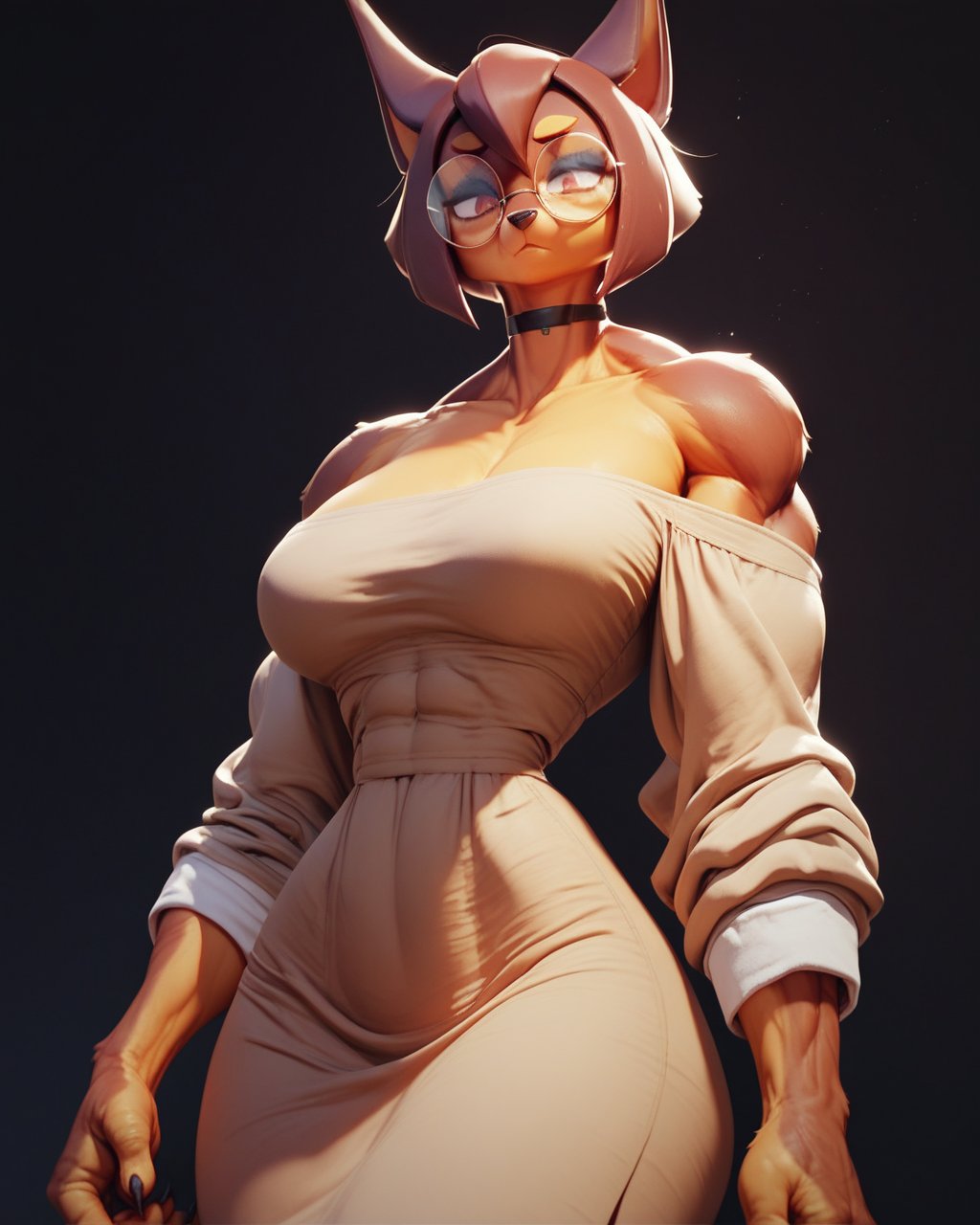 07772-1664649441-score_9, score_8_up, score_7_up ,___collarbones,  thin waist, wide shoulders, narrow waist,_beige dress, sleeves, round glasses,.jpg